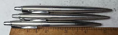 Parker Jotter Vintage Ballpoint First Year Stainless Lot Of 3 • $32