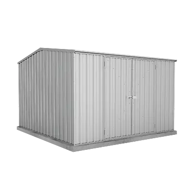 Absco Sheds 3.00mW X 3.00mD X 2.06mH Zincalume Economy Garden Shed - Double Door • $729