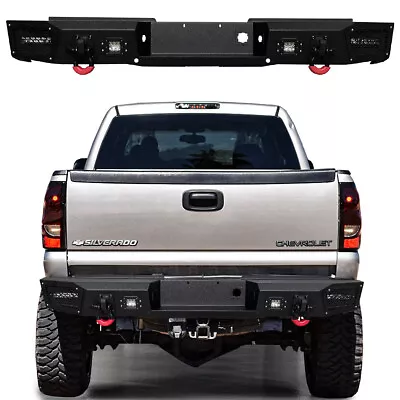 For 1999-2006 Chevy Silverado 2500/3500 Steel Rear Bumper W/Lights And D-Rings • $639.99
