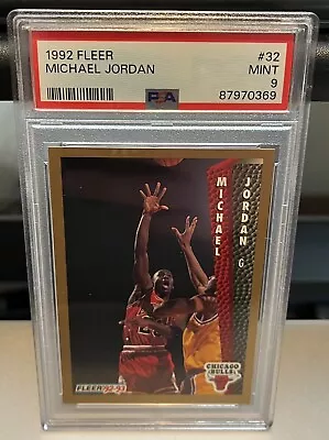 1992 Fleer Michael Jordan #32 PSA 9 • $20