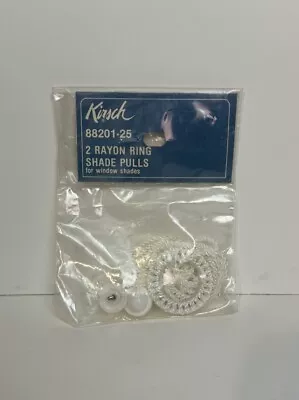 Vintage Pac Of Kirsch 2 Rayon Rings Shade Pulls For Window Shades New • $8.95
