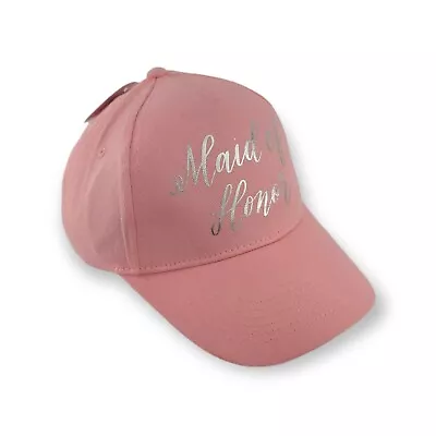 Maid Of Honor Hat Pink Baseball Adjustable Strap Back Wedding • $3.95