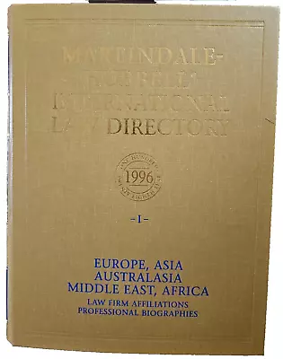 Martindale-Hubbell International Law Directory 1996 Volume I • $23.25