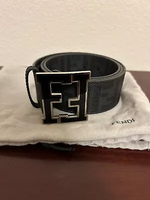 Fendi Zucca Belt Black • $300