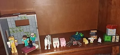 Minecraft Figure & Accessory Lot By Mojang Jazwares • $49.99