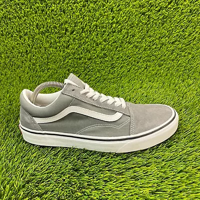 Vans Old Skool Drizzle Mens Size 9.5 Gray Athletic Casual Shoes Sneakers 751505 • $39.99