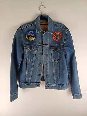 Vintage Levi Strauss Type 3 Trucker Denim Jacket 6100207 KISS ROCK BAND Patches • $99