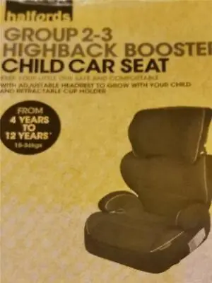 £3.99 • Buy Halfords Group 2~3 Highback Booster  Child Car Seat Manual - 230216/230208