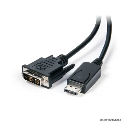 Display Port DP Male To DVI-D Male Display Port Converter Adapter Cable 2M • $11.95
