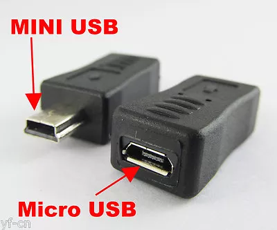 100x Mini 5pin A Male To Micro 5pin Female Jack USB Adapter Converter Connector • $64.59