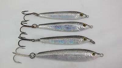 Mega Bait Metal Jig Saltwater Fishing Lures Lot Of 4    TF • $37.79