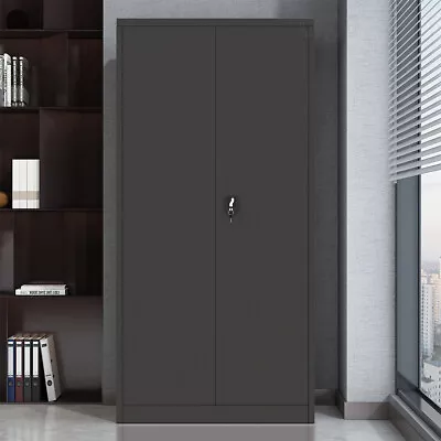 Office Garage Storage Cabinets Kitchen Cupboard 210cm Steel File Cabinet Hallway • $380.99