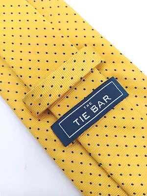 🇬🇧 Charles Tyrwhitt Handmade Silk Tie 58x3.25 Yellow Polka Dot • $15.29