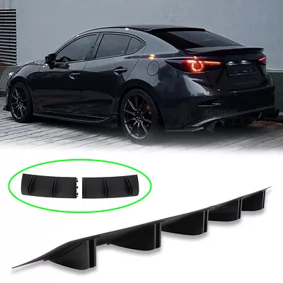 For Mazda 3 5 6 CX-3 CX-5 Rear Bumper Lip Diffuser Spoiler Splitter Shark 10-Fin • $39.08