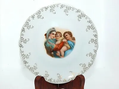 6” Porcelain Plate Victoria Queen Of Prussia And Children Transferware Germany • $10