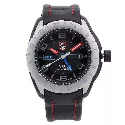 Luminox Space SXC GMT 45mm Steel PVD Black Dial Mens Quartz Watch XU.5127 • $399