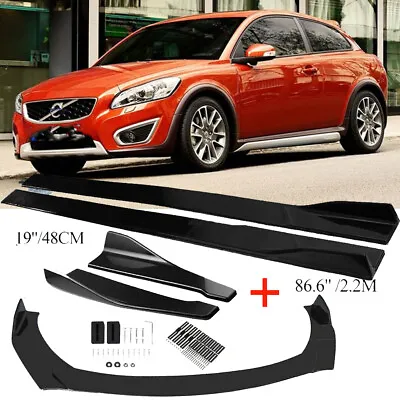 Car Front Bumper Panel Splitter Body Kit Rear Lip Side Skirt For Volvo C30/40/70 • $99.99