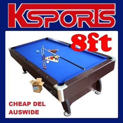 8FT POOL TABLE SNOOKER BILLIARD TABLE 25mm TABLE TOP - HOME GAME • $739