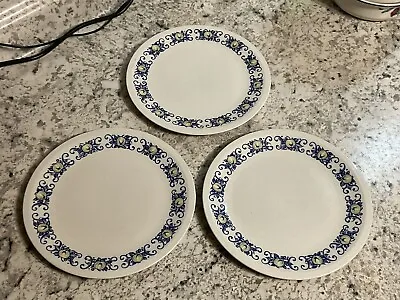 Villeroy & Boch Cadiz 8” Salad/dessert Plates Set Of 3 Luxembourg Blue Logo • $18