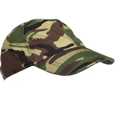 Kids Army Camo Cap Boys Girls Ripstop Hat MTP DPM BTP SAS Black Urban Camouflage • £3.99