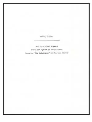Hello Dolly! Broadway Musical Revival Script Bette Midler & David Hyde Pierce • $19.50