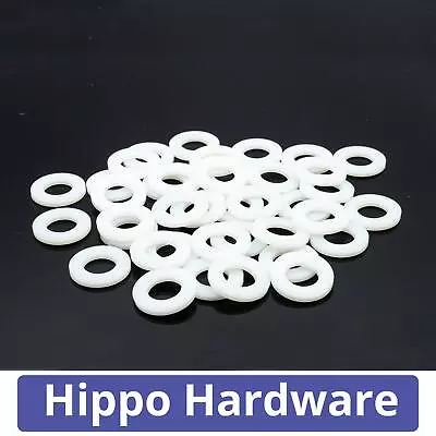 Nylon Flat Washers Form A Plastic Washer M2.5M3M4M5M6M8M10M12M16M20 • £5.31