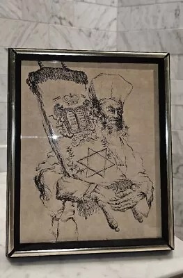 $49.99 • Buy Vintage Seymour Rosenthal  Elder With Torah  Lithograph