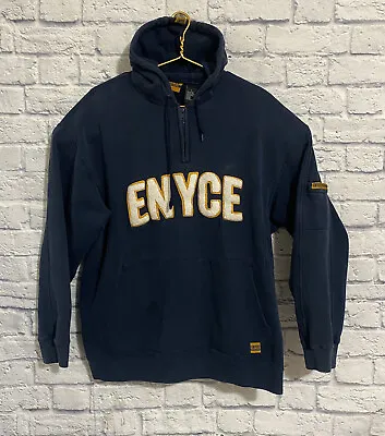 Enyce Hoodie Vintage 90s Hip Hop Clothing Navy Blue Sweatshirt Size Large RARE • $41.36