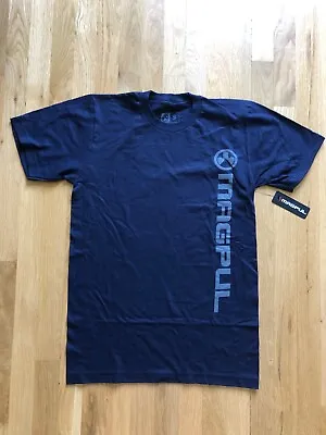 New Mens Magpul Vertical Logo Fine Cotton Size Small Navy T-Shirt NWT • $19.99
