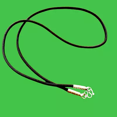 Thai Black Rope Necklace Stainless Steel 1 Hook Hanging Buddha Amulets Pendant • $29.89