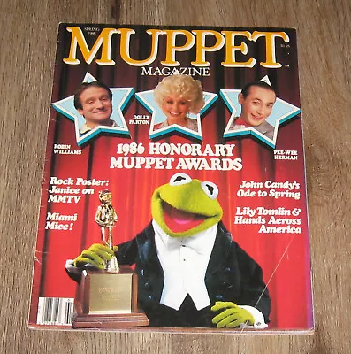 MUPPET Magazine Pee-Wee Herman DOLLY PARTON Lily Tomlin ROBIN LEACH John Candy • $54.87