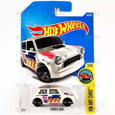 2016 Hot Wheels - MORRIS MINI #193 White Cooper- HW Art Cars - 1:64 Mattel DHX66 • $2.69