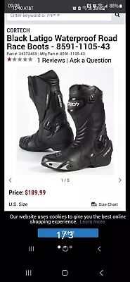 Cortech Racing Boots • $100