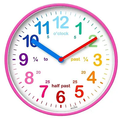 Acctim Wickford Kids Wall Clock Pink 20cm Dial 22520 • £9.88