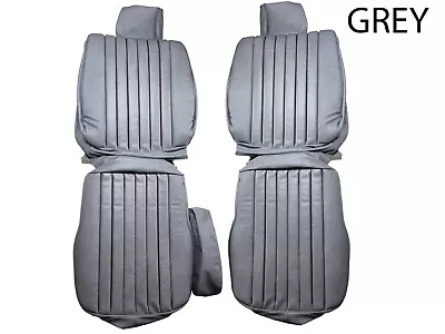 FITS Mercedes Benz R107 1980-85 380SL GREY Leather Seat Covers • $845.06