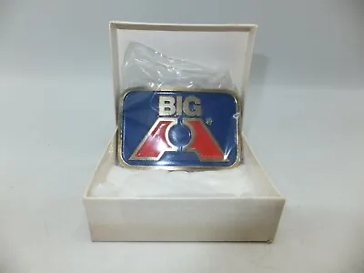 Vintage The Great American Buckle Co. Blue Big A American Auto Parts Belt Buckle • $3.56