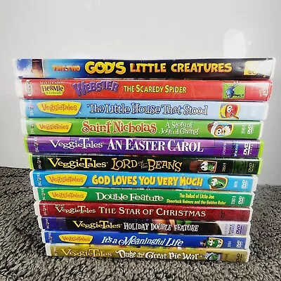 VeggieTales Max Lucado Two By Two Movie DVD Lot 11 Kids Bible Christian • $39.99