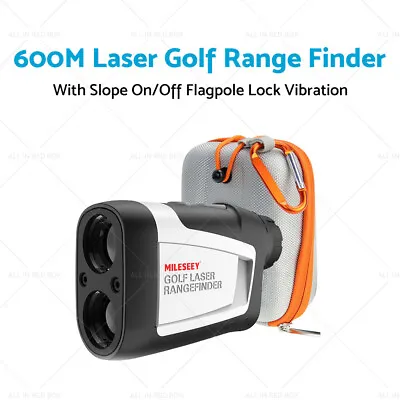 Mileseey 600M Golf Laser Range Finder With Slope On/Off Flagpole Lock Vibration • $125.83