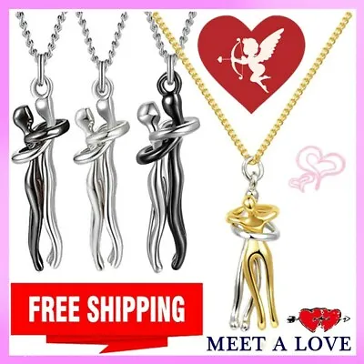 Affectionate Hug Necklace Valentine's Day Couples Gifts``AU • $7.11