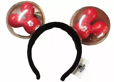 Disney Parks Red Mickey Mouse Balloon Ears Light Up Black Headband Best Day Ever • $5.55