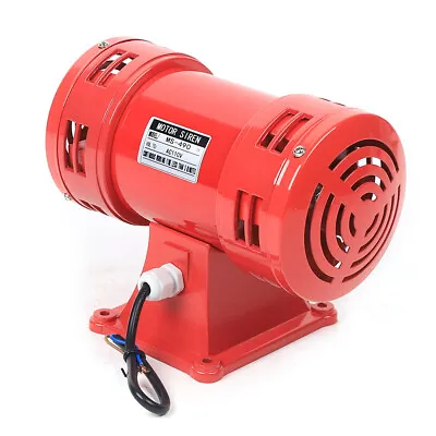  Air Siren Air Raid Horn Loud Industrial Electric Motor Driven Alarm Continuous  • $66