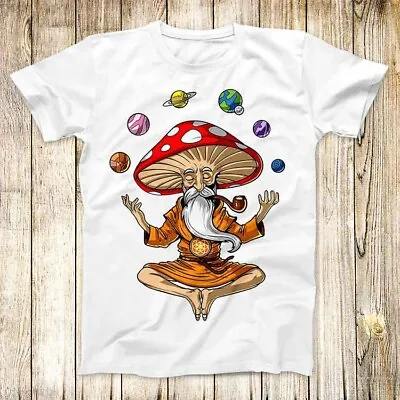 £7.25 • Buy Magic Mushroom Buddha Planet Zen Om T Shirt Meme Men Women Unisex Top Tee 3608