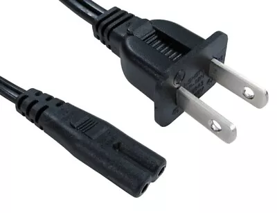 £3.49 • Buy Genuine Lenovo 1M Metre 42T5008 Figure 8 C7 2-Pin Mains Lead Power Cable US Plug