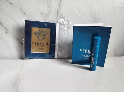 Versace Eros Eau De Toilette & Eros Parfum 1 Ml X 2 New Authentic • $17