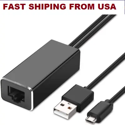 New Ethernet Adapter Micro USB To RJ45 Network Card For Fire Stick Chromecast • $14.99