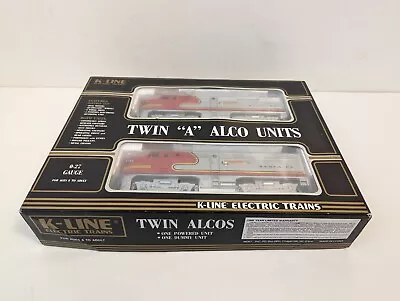 Santa Fe Twin  A  Alco Units K-Line K-2126 & 2128 Diesel Locomotive Set **NEW** • $199.99