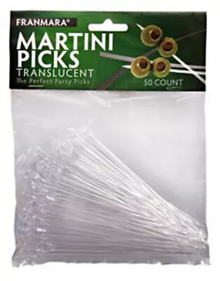 Plastic Martini Picks Cocktails Olives Appetizers Cheese Fruit 100pcs #F7937 • $8.92