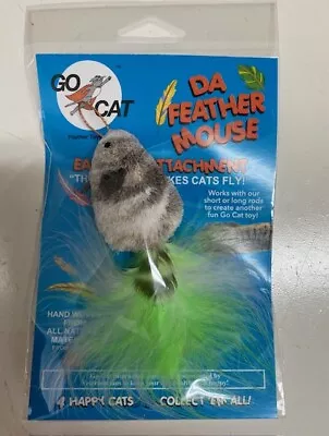 Go Cat Da Bird Feather Mouse Toy Interactive Catnip Toys Refills Small Pet Toys • $11.99