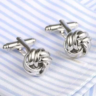 £4.99 • Buy Sporty Twist Mens Womens Rated Brand New High Quality Silver Cool Cufflinks