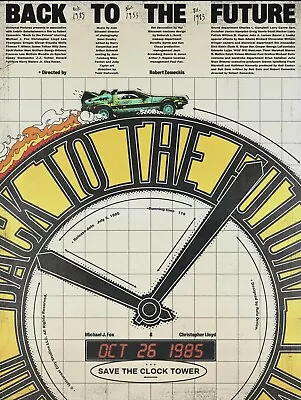 Back To Future Mondo Poster Save The Clock Tower • $85